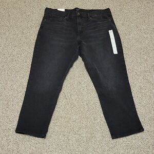 Banana Republic Women's Black Mid-rise Girlfriend Jeans Sz 33/16 New